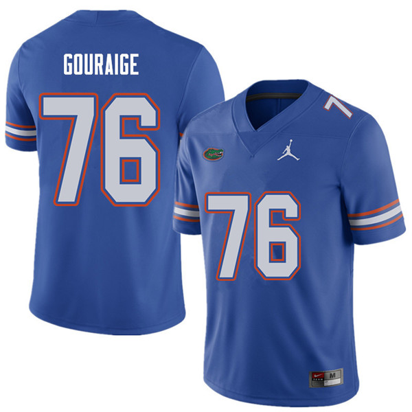 Jordan Brand Men #76 Richard Gouraige Florida Gators College Football Jerseys Sale-Royal - Click Image to Close